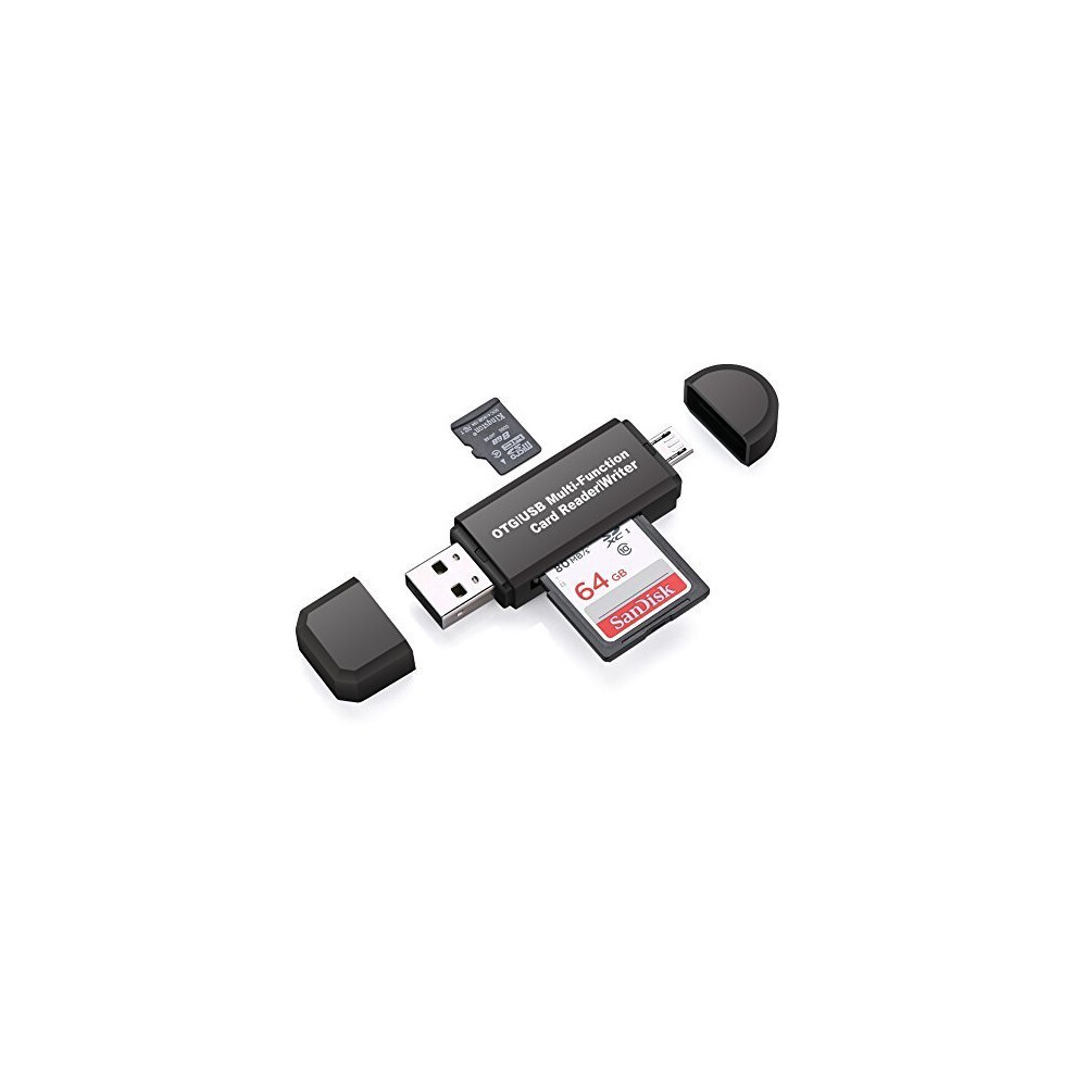 Vanja Micro Usb Otg Adapter And Usb 2.0 Portable Memory Card Reader For Sdxc, Sdhc, Sd, Mmc, Rs-Mmc, Micro Sdxc, Micro Sd, Micro Sdhc Card And... 601308005782