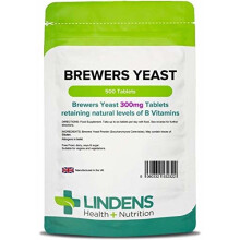 Lindens Brewers Yeast 300mg Tablets | 500 Pack | Natural source of vitamins & micronutrients and non-debittered for maximum nutrition