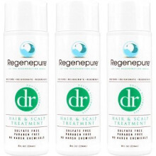 Regenepure DR Hair Loss Shampoo for Men & Women – DHT Blocking, Sulfate-Free, Safe for Color/Keratin Treated Hair – Set of 3 (HJ8U)