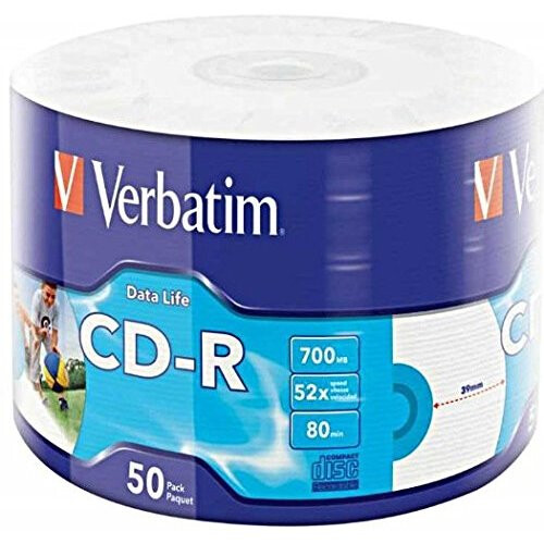 Verbatim Verbatim 700MB Extra Protection Printable Wrap CD-Rs (50 Spindel)