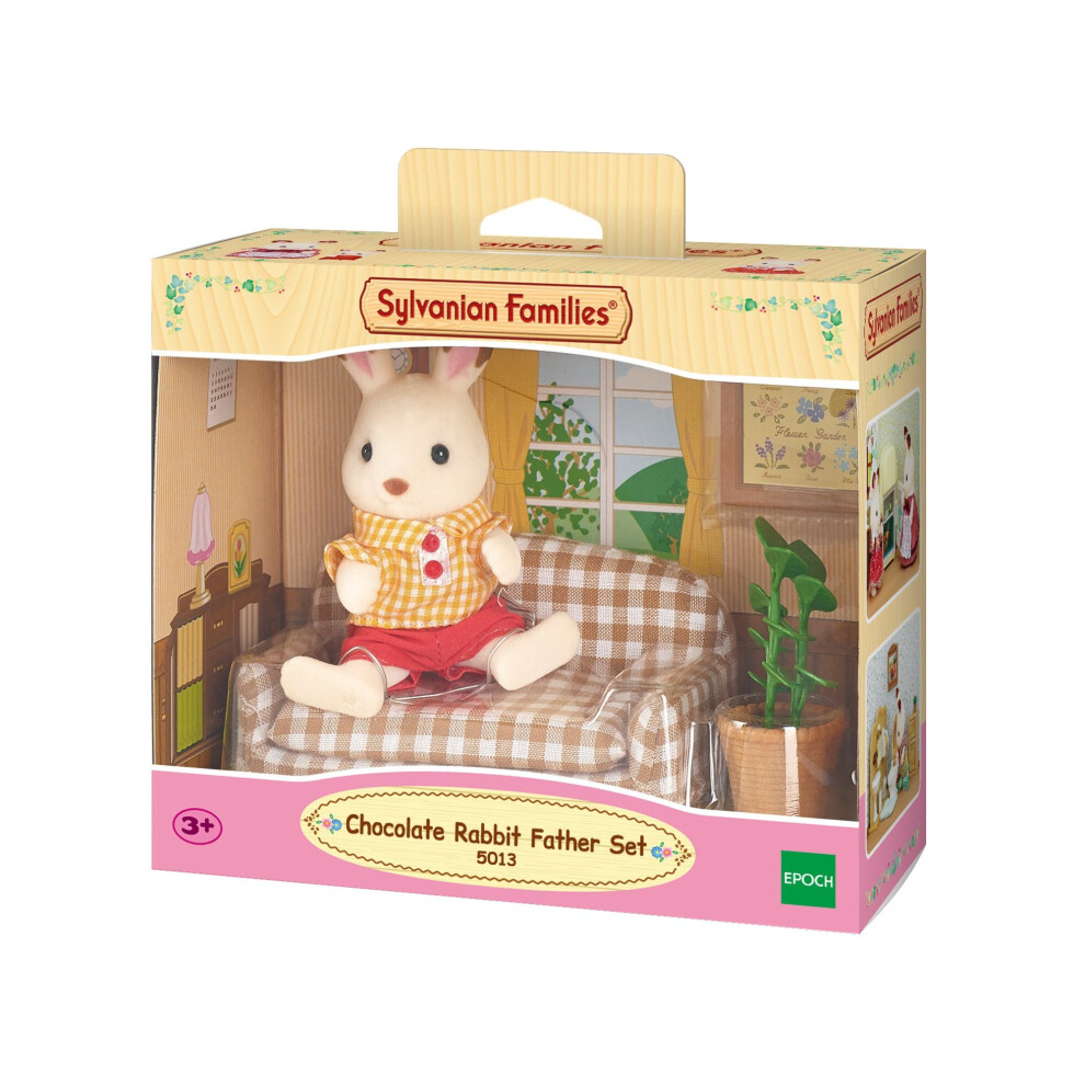 Sylvanian Families Chocolate Rabbit Father Set