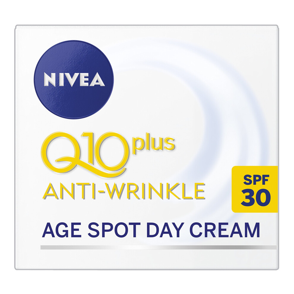 NIVEA Q10 Anti-Wrinkle Age Spot Face Cream, SPF30, 50 ml