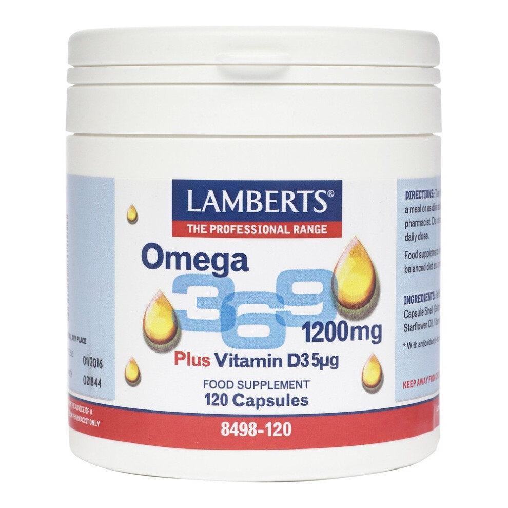 Lamberts Omega 3,6,9 QTY 120 Capsules