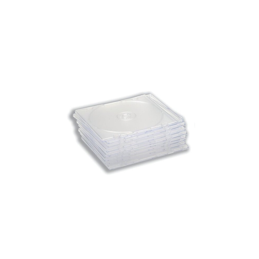 Cd Case Slimline Jewel For 1 Disk - Clear (Pack 10) 5018206124746
