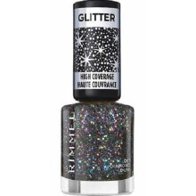 Rimmel London Glitter Nail Polish Top Coat, Diamond Dust, 8 ml
