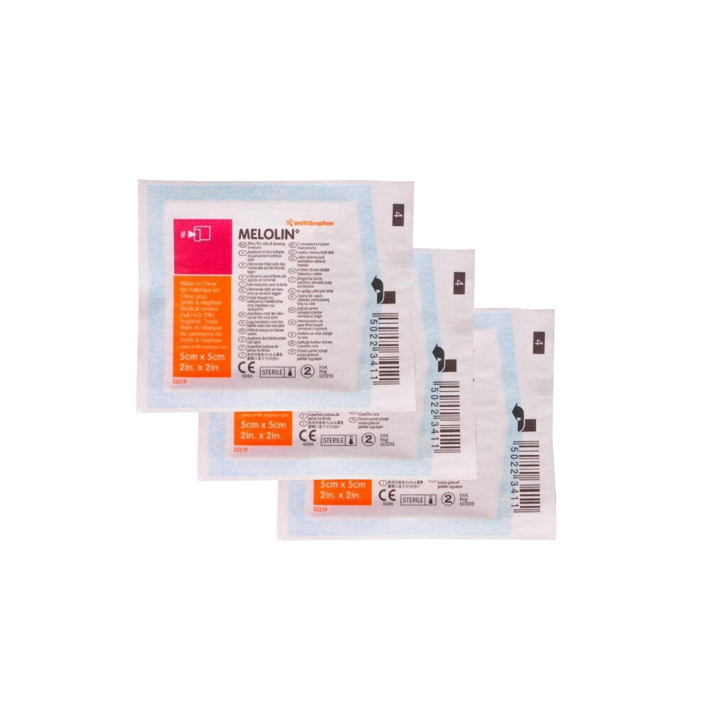 Smith-&-Nephew Melolin Qty 50 5Cm X 5 Cm Individual Sterile Non Adherent Dressings