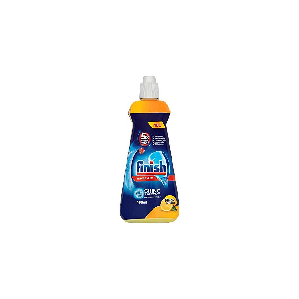 Finish Rinse Aid Shinier and drier dishes, Lemon Sparkle 400 ml