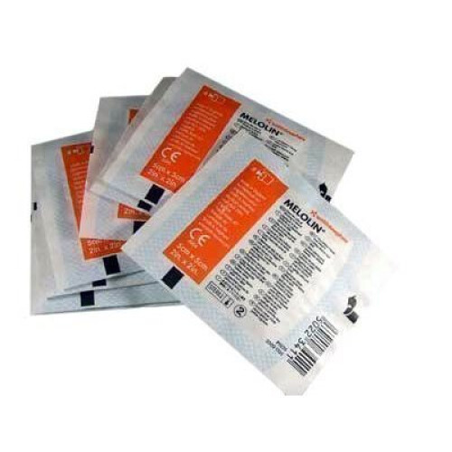 MELOLIN QTY 10 20cm x 10 cm INDIVIDUAL STERILE NON ADHERENT DRESSINGS
