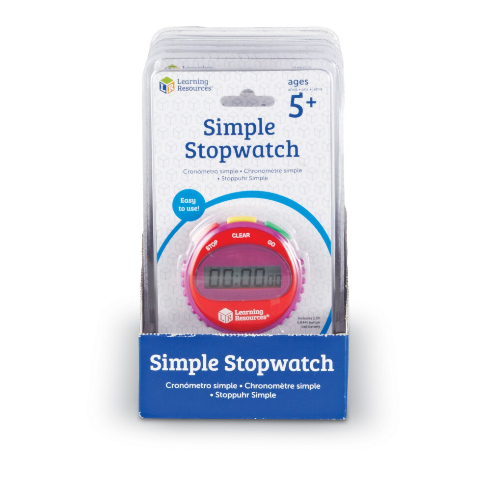 Learning Resources Simple Stopwatch (Set of 6)