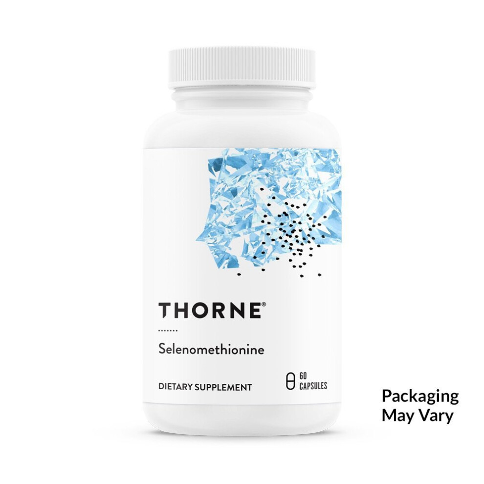 Thorne Research - Selenomethionine - 200 mcg Selenium Supplement for Antioxidant Support - 60 Capsules