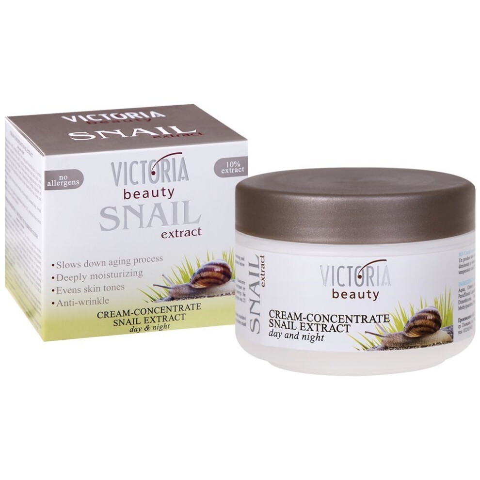 Victoria-Beauty Cream Snail Extract Anti-Ageing Face- Concentrate For Day & Night - 50Ml