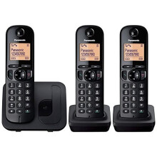 Panasonic KX-TGC213EB Trio DECT Phone with Call Blocking - Black