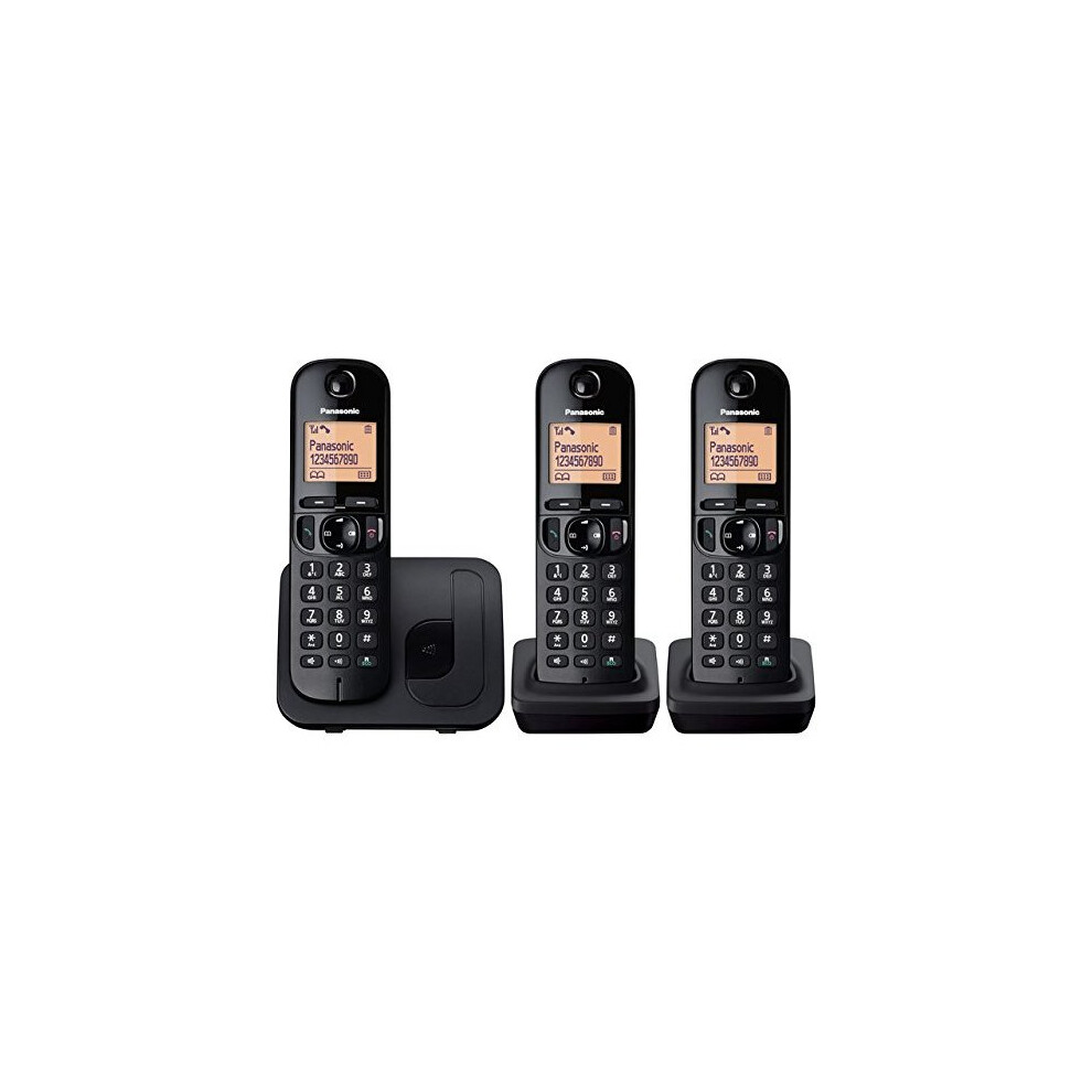 Panasonic KX-TGC213EB Trio DECT Phone with Call Blocking - Black