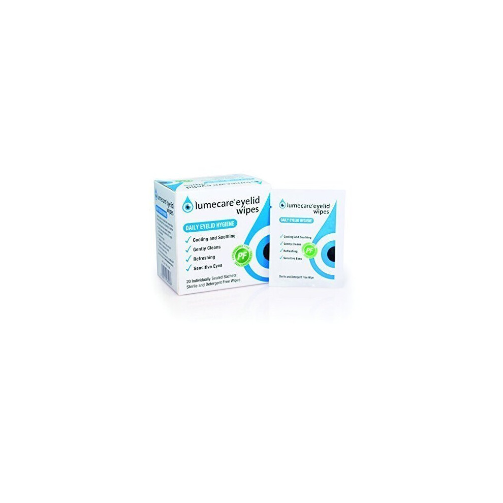 Lumecare Eyelid Wipes 5 pack 100 wipes