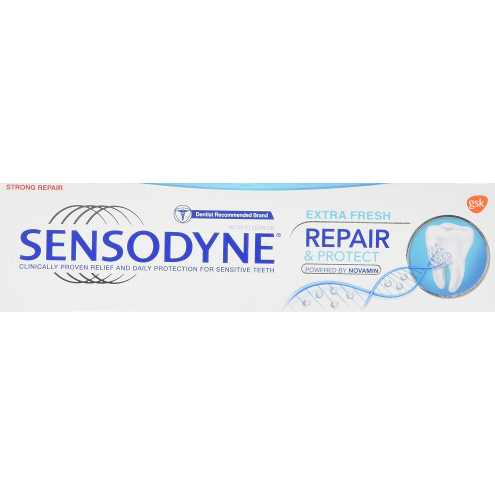 Sensodyne Sensitive Repair and Protect Toothpaste, 75 ml, Extra Fresh