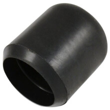 Bulk Hardware BH00400 Rubber Chair Floor Protector Ferrule Cap End Tip 25 mm (1 inch) Diameter Heavy Duty - Black, Pack of 8