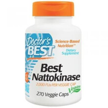 Doctor's Best, Nattokinase, 2 000 UF, 270 Capsules Végétariennes