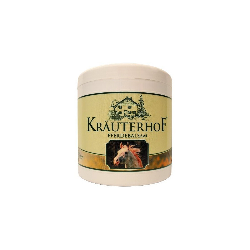 Axisis-Gmbh Kräuterhof Horse Balm Cools And Revitalises Precious Herbal Extracts From Horse Chestnut Arnica Rosemary And Mint Oil 500 Ml Tub Sealed With...
