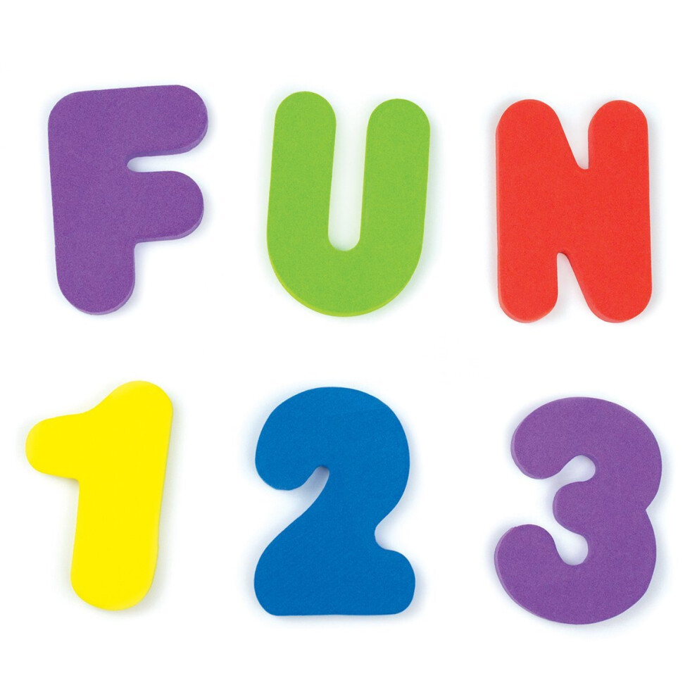 Munchkin Learn Bath Toy, 36 Bath Foam Letters And Numbers (Letters A-Z; Numbers 0-9)