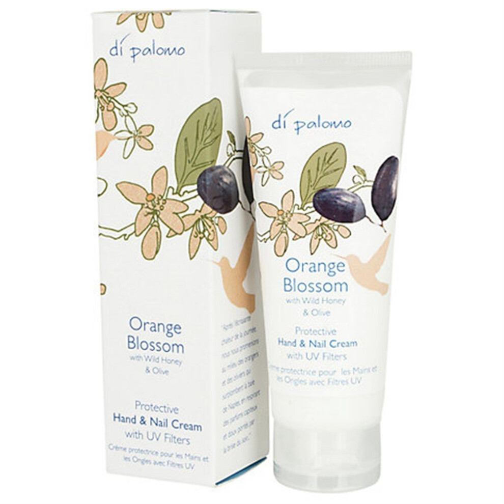 Di-Palomo Orange/Cream Di Palomo - Blossom With Wild Honey & Olive - Hand & Nail - 75Ml