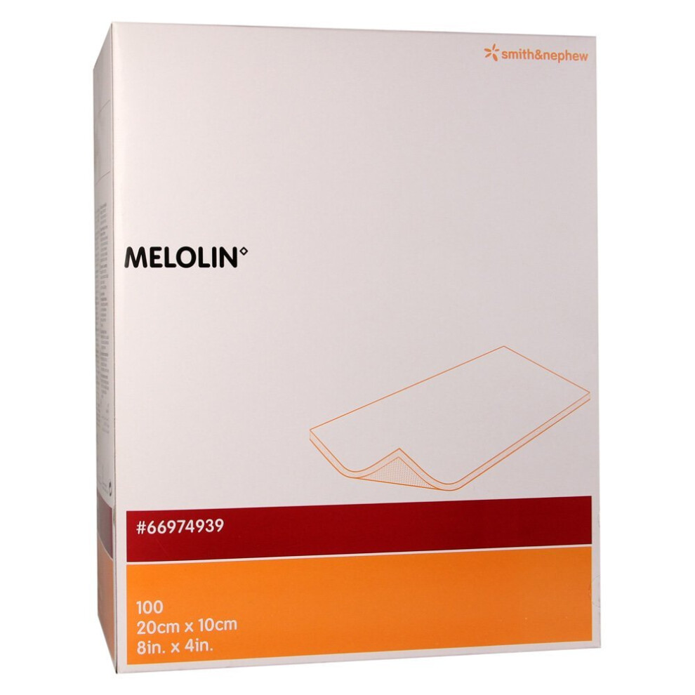 Smith-&-Nephew Melolin Low Adherent Absorbent Cushioned Dressing 10 Cm X 10 Cm - Sterile Non-Adhesive - C-66974941