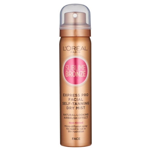 L’Oréal Paris L'Oréal Sublime Bronze Self Tan Express Mist Spray Face, 75ml