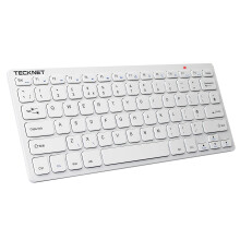 TeckNet X315 2.4G Wireless Keyboard for Windows & Android TV, Ultra-Slim, 10m Range, Co-Link, UK Layout (C-821274)