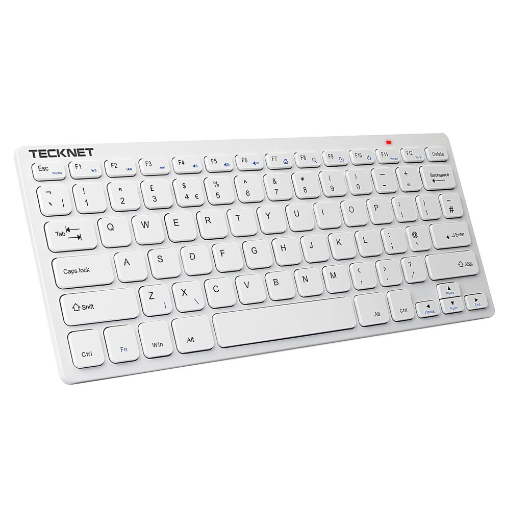 TeckNet X315 2.4G Wireless Keyboard for Windows & Android TV, Ultra-Slim, 10m Range, Co-Link, UK Layout (C-821274)