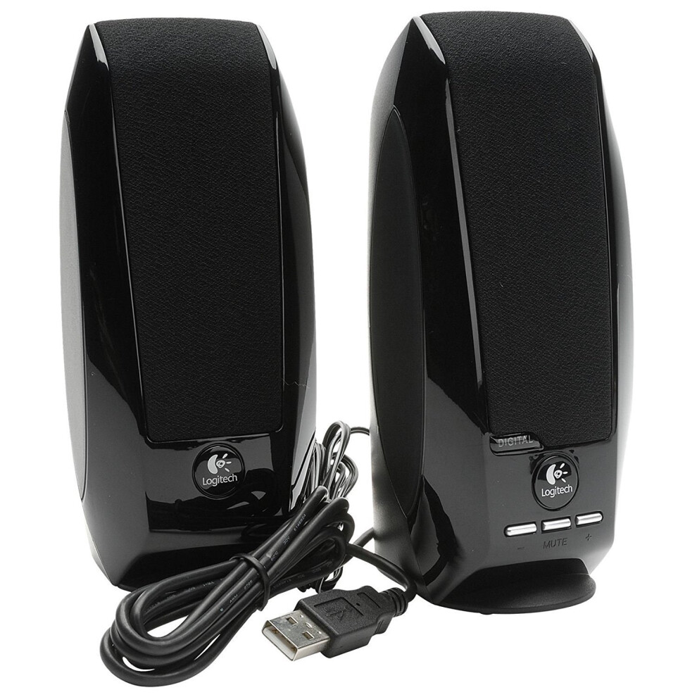Logitech OEM S150 2.0 Speaker System - Black, USB Powered