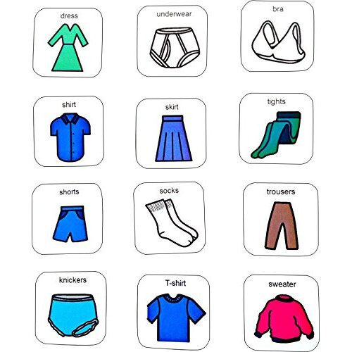 Visual Getting Dressed Schedule AAC (Picture Communication Symbols) on ...