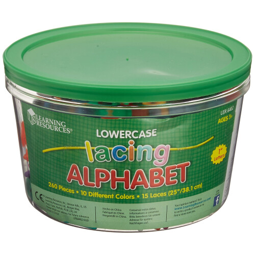 Learning Resources Learning Resources Lowercase Lacing Alphabet