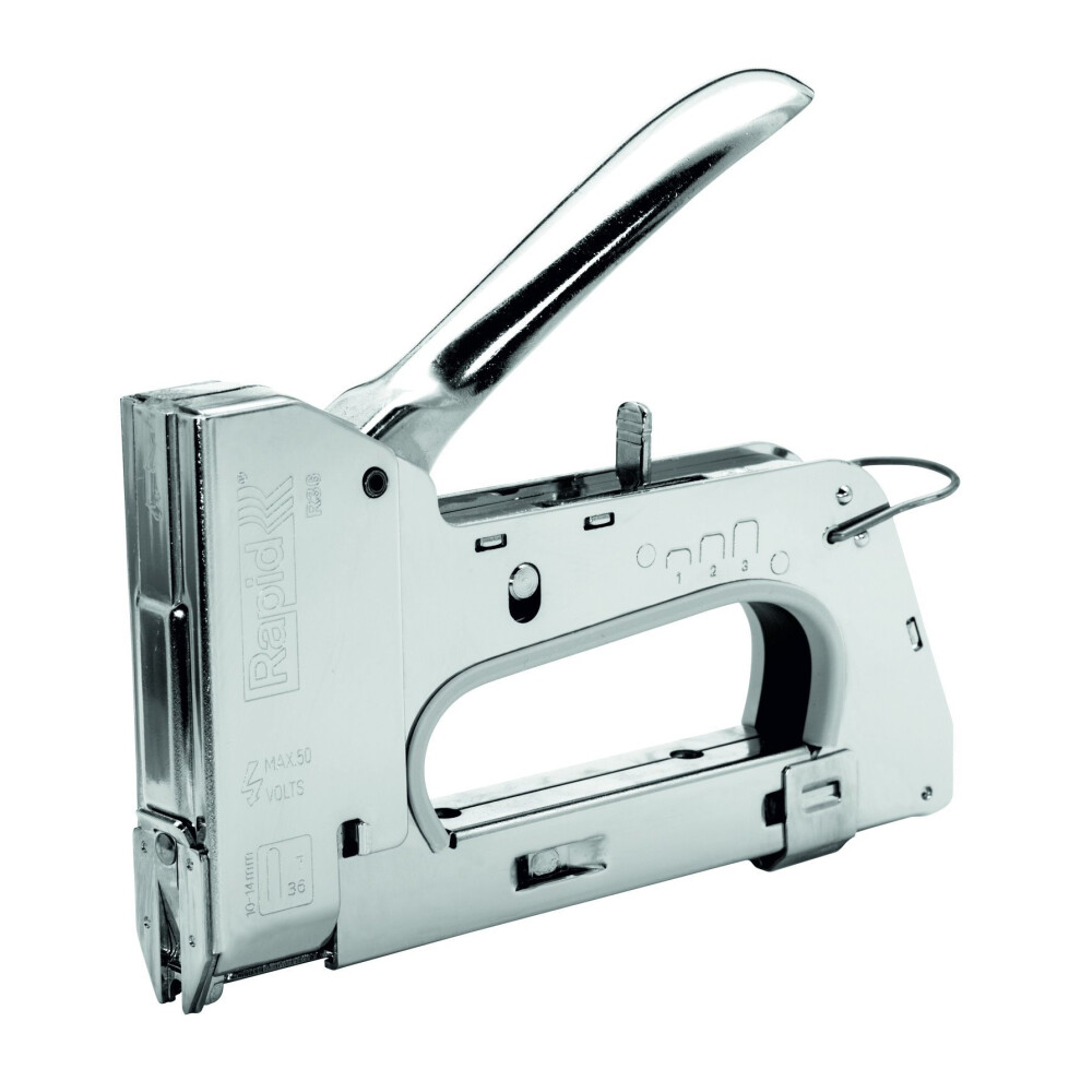 Rapid Staple Gun for Low Voltage Cable Up to 6 mm, Full Metal Construction, Pro, R36, 20511811