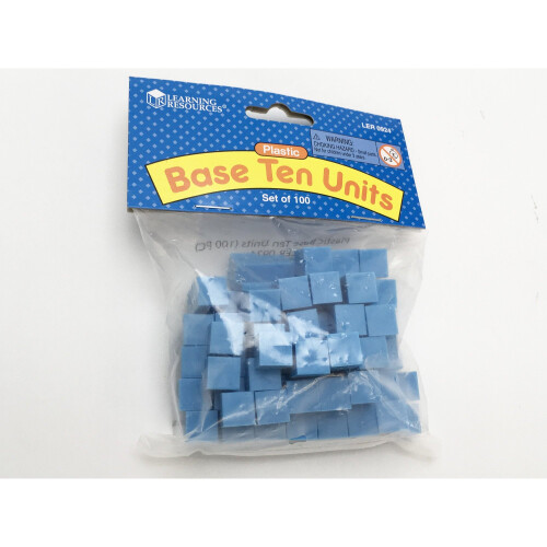 Learning Resources Learning Resources Grooved Plastic Base 10 Units - Set of 100 1