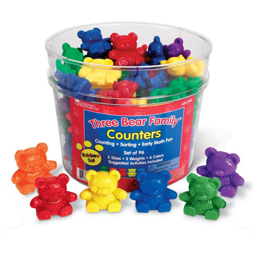 Learning Resources Learning Resources Three Bear Family Counter Set - 6 Colours 2