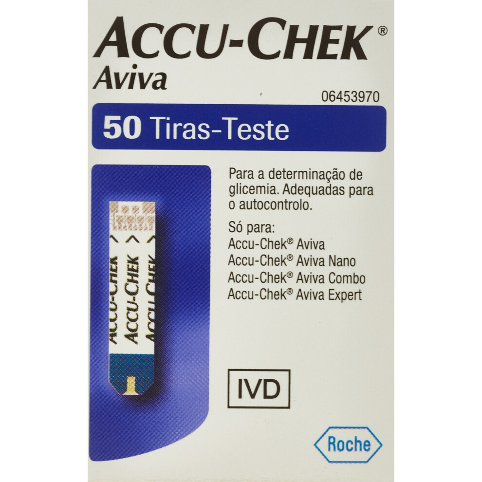 Accu Chek Aviva Glucose Test Strips - Pack of 50