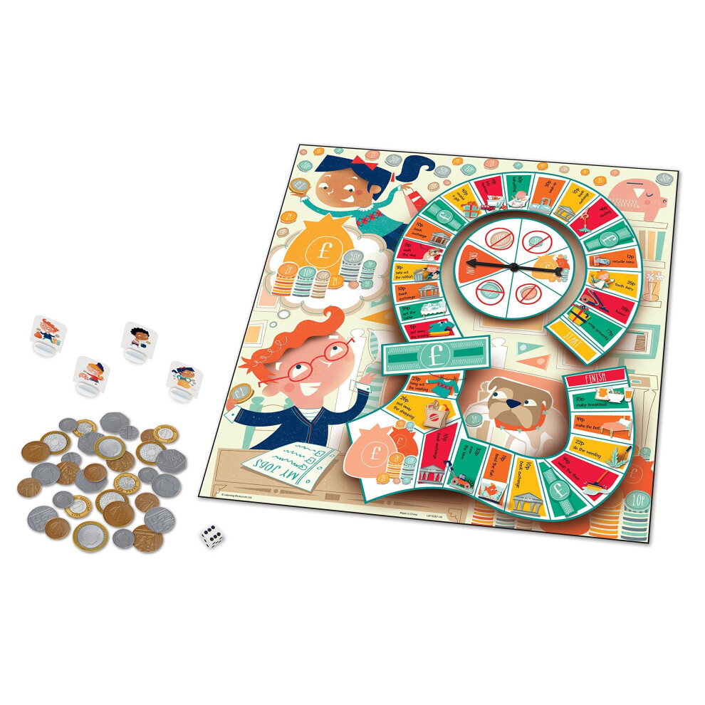 Learning Resources Money Bags Coin Value Game