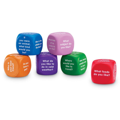 Learning Resources Learning Resources Conversation Cubes 2
