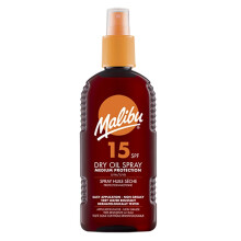 Malibu Suntan Dry Oil Spray Very Water Resistant SPF 15 Medium Protection