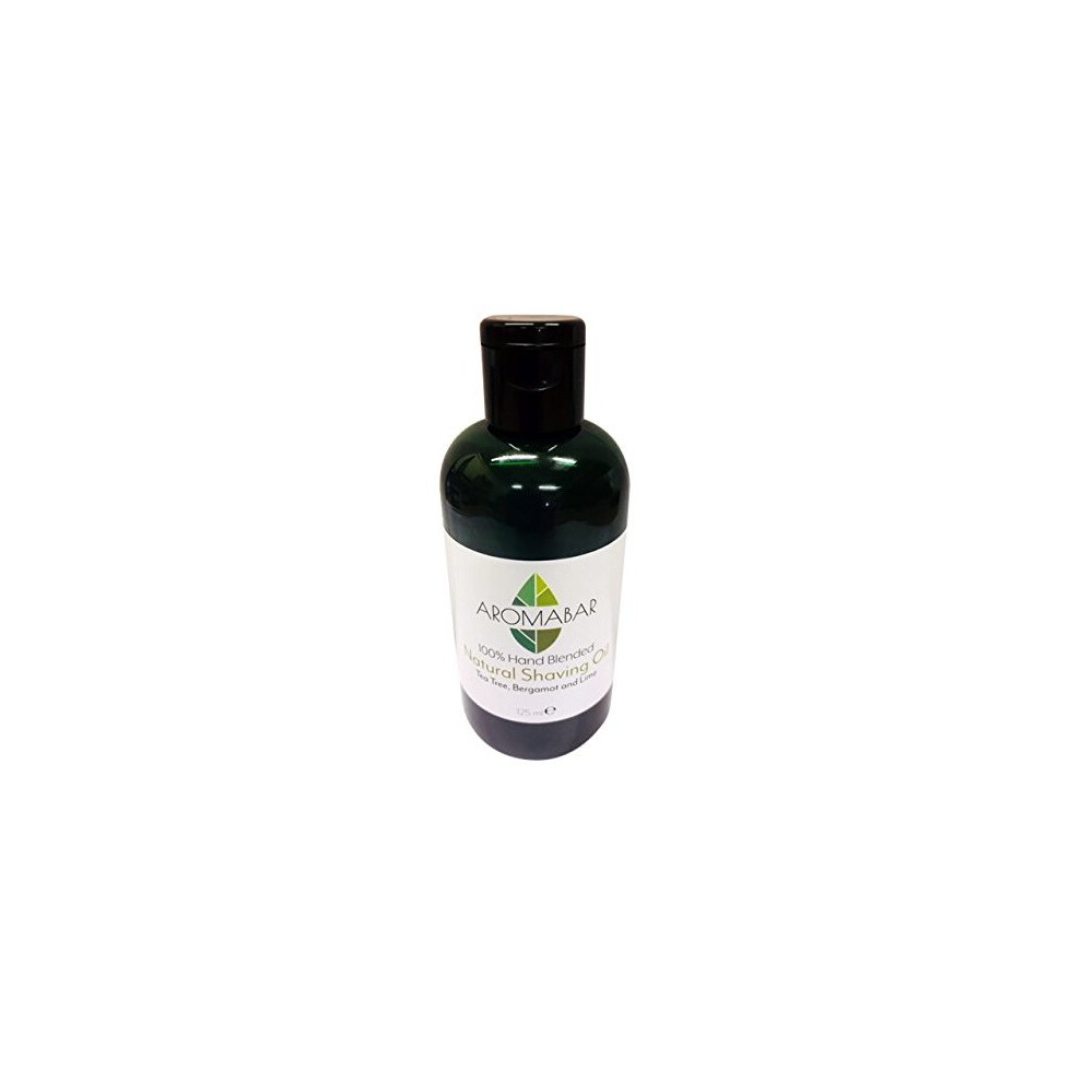 Aromabar Natural Shaving Oil With Tea Tree Bergamot & Lime 125Ml