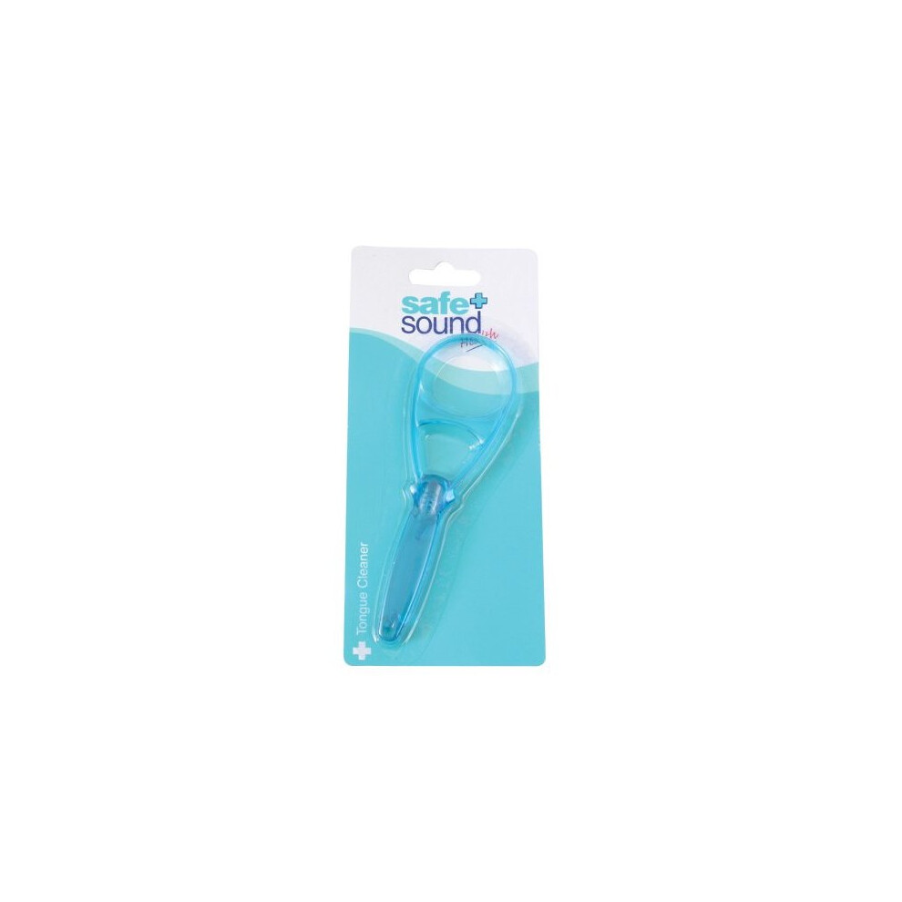 Safe & Sound Tongue Cleaner - Effective Tongue Scraper For Bad Breath (Sa8777, Colour Varies)