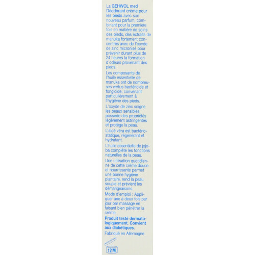 Gehwol Gehwol Deodorant Foot Cream 75ml 2