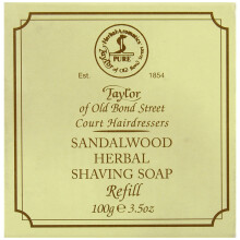 Taylor of Old Bond Street 100g Sandalwood Herbal Shaving Soap Refill