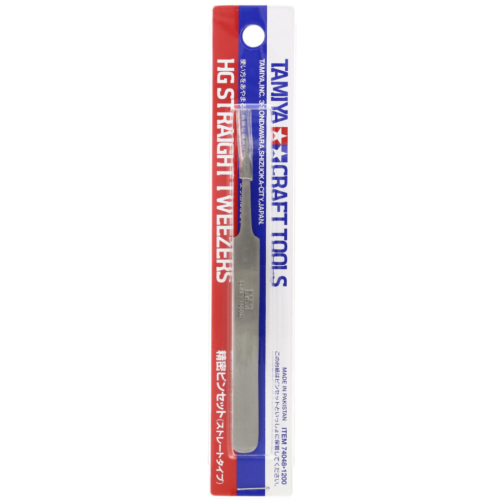 Tamiya 300074048 HG Straight Tweezers/SPITZIG