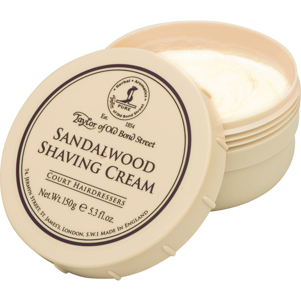 Taylor-Of-Old-Bond-Street Cream Taylor Of Old Bond Street 150G Sandalwood Shaving Bowl