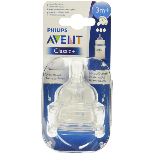 Philips Philips AVENT Classic Teat (Newborn) 2pk 1