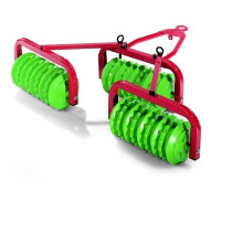Rolly Toys S2612384 Franz Cutter Cambridge Triple Roller - 3 Metal Cambridge Rollers for Large Tractors, 61x90x27 cm, Ages 3+
