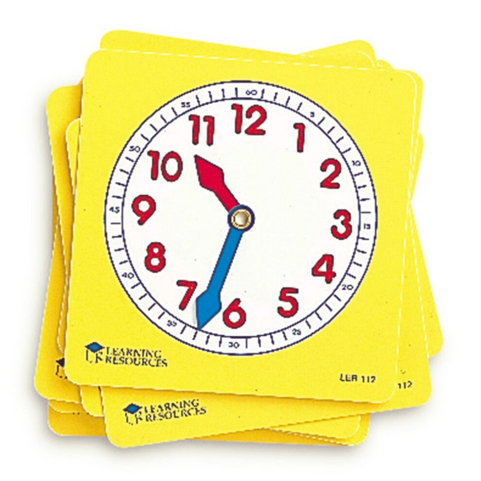 Learning Resources Pupil Clock Dials (Set Of 10)