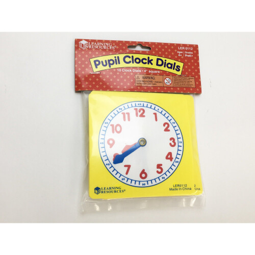 Learning Resources Learning Resources Pupil Clock Dials (Set of 10) 1