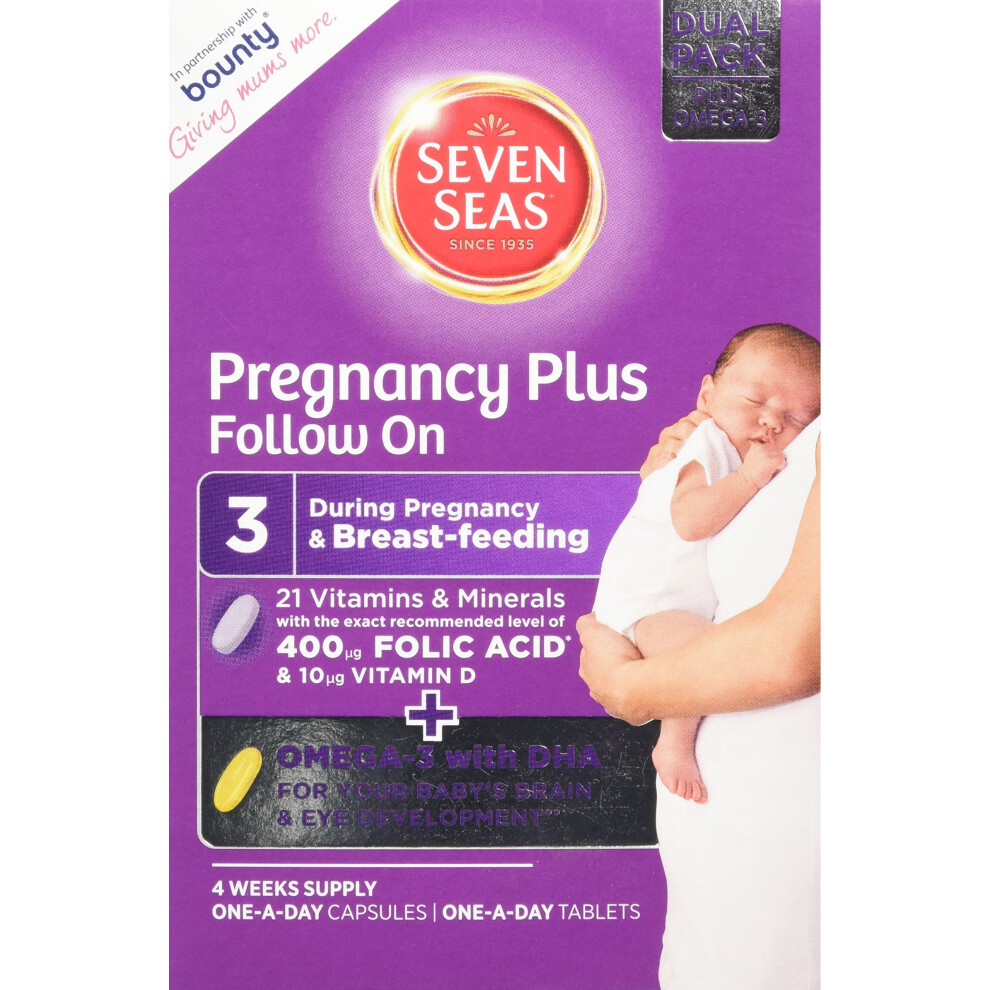 Seven Seas Pregnancy Plus Follow On, 4 Weeks Supply - 56 Capsules