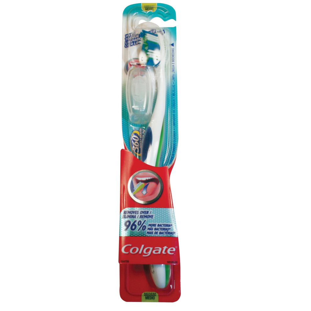 Colgate Toothbrushes 360 Degrees Compact Head Medium